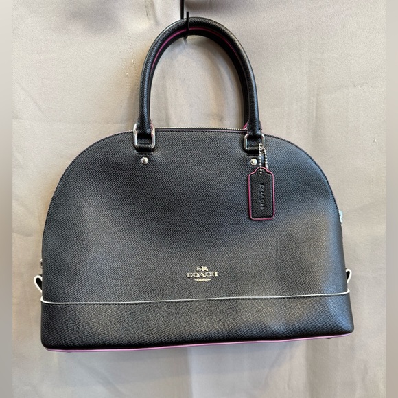 Coach Multi Edgepaint Sierra Satchel with Wallet- Black Multi - Picture 1 of 7